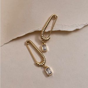 Luv AJ Safety Pin Earrings